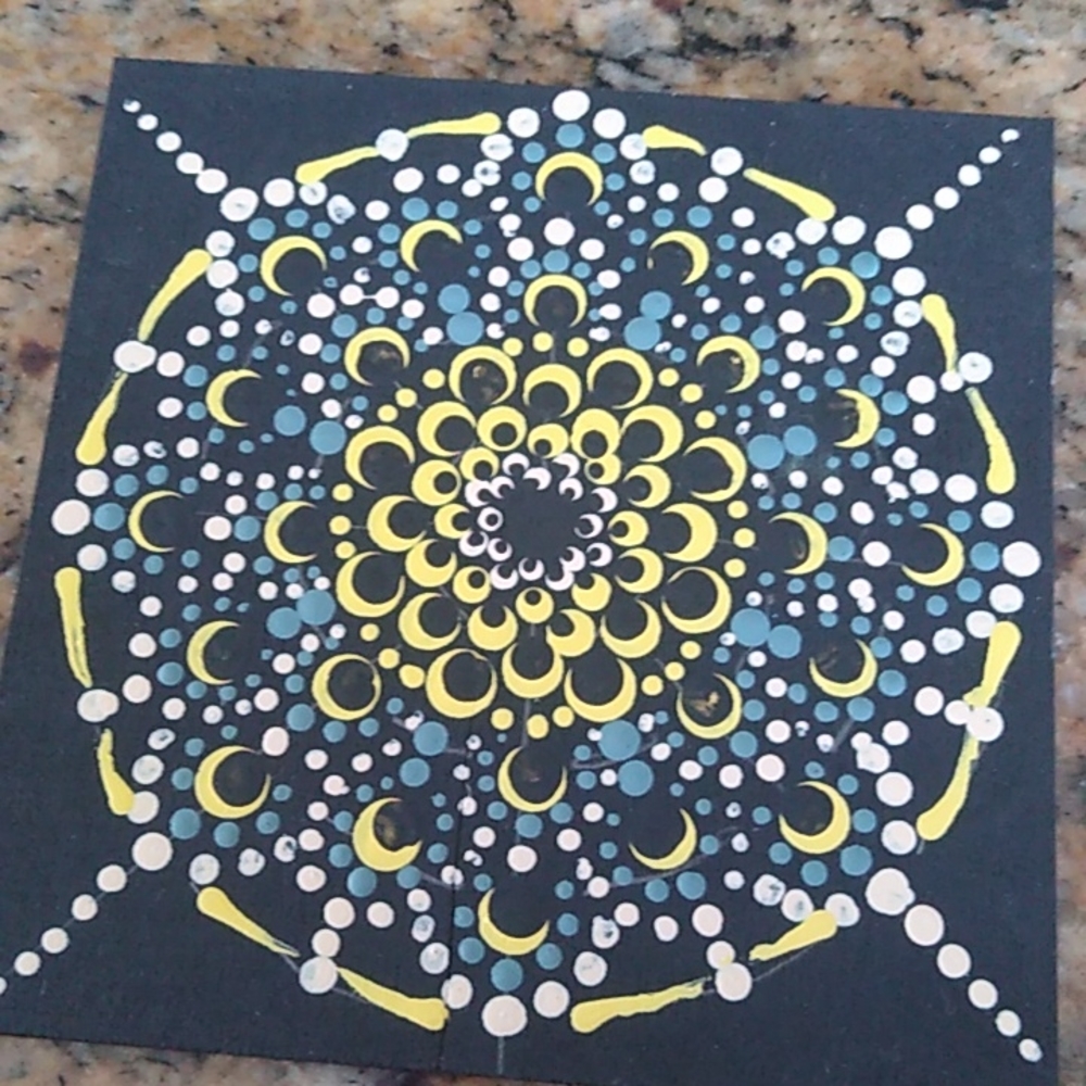 Hand Painted Mandala